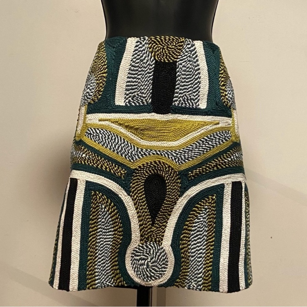 embroidered high waisted mini skirt from H&M
